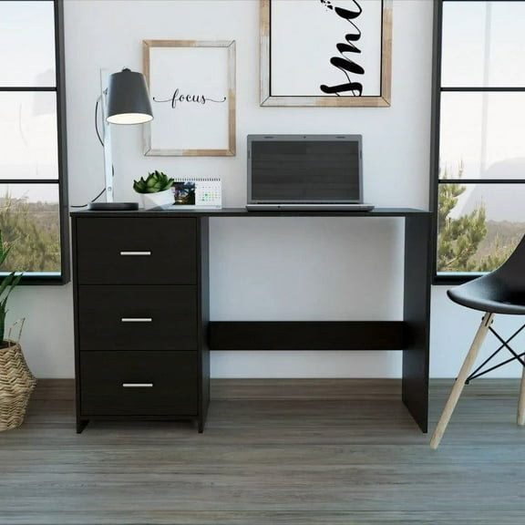 Boahaus Chittagong Modern Desk, for Adults, Black
