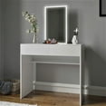 thumbnail image 1 of Boahaus Cora Modern Vanity Table, LED Lights, for Bedroom, 1 of 5