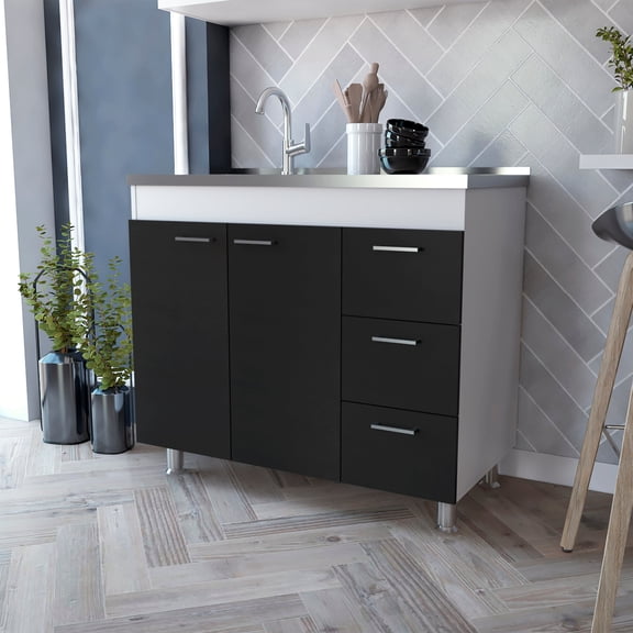 Boahaus Halonen Base Cabinet (White)