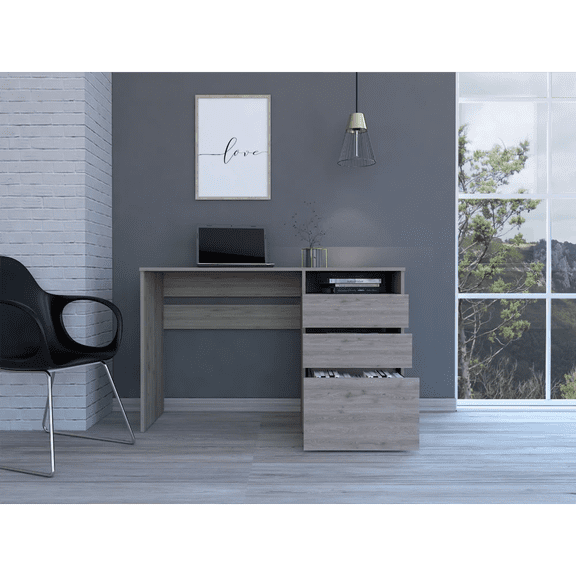 Boahaus Incheon Modern Desk, for Adults, Light Grey