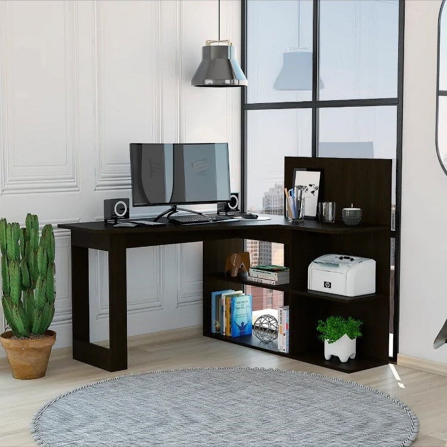 Boahaus Kochi Modern Desk, for Adults, Black