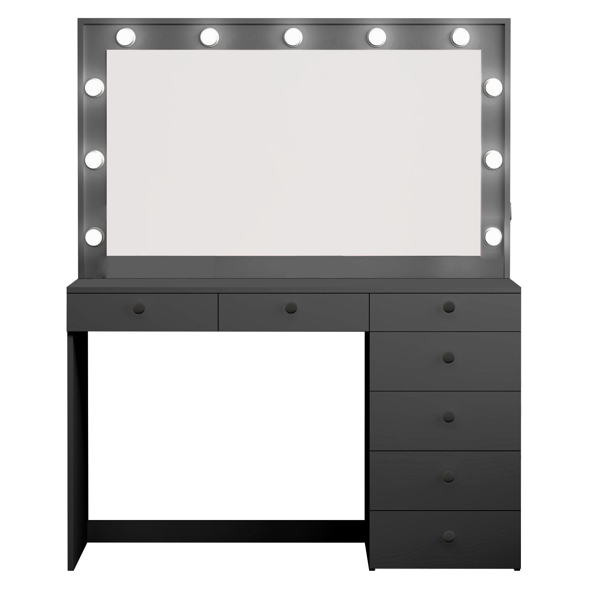 Modern Black Bedroom Vanity with Wide Mirror and 07 UK Ubuy