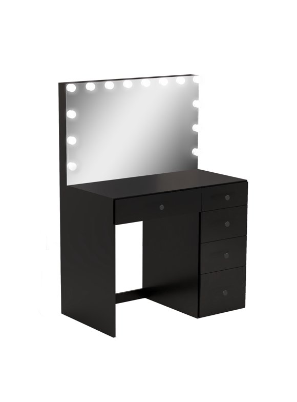 Black Vanities in Makeup Vanities