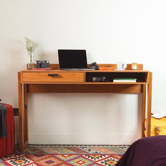 Boahaus Dalton Console Table with Drawer and USB Charging Port, Entryway Table for Living Room or Small Desk