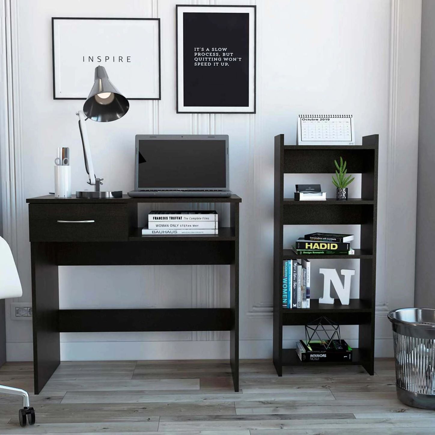 Boahaus Tainan Modern Desk, for Adults, Black