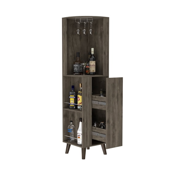 Boahaus Wakefield Bar Cabinet (Dark Brown)