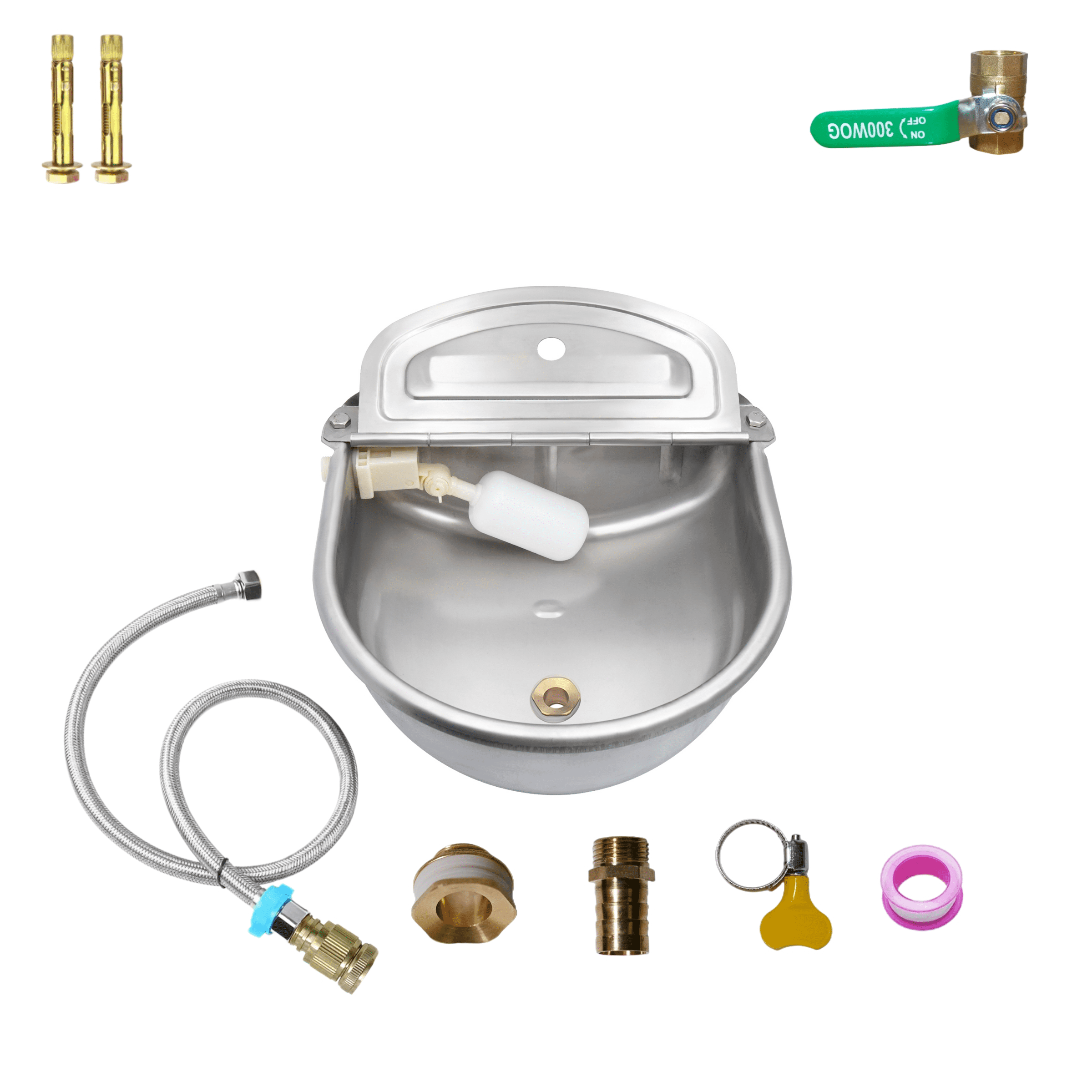 Boajf Automatic Water Bowl for Dogs 3 Gallon with Drainage System, Auto