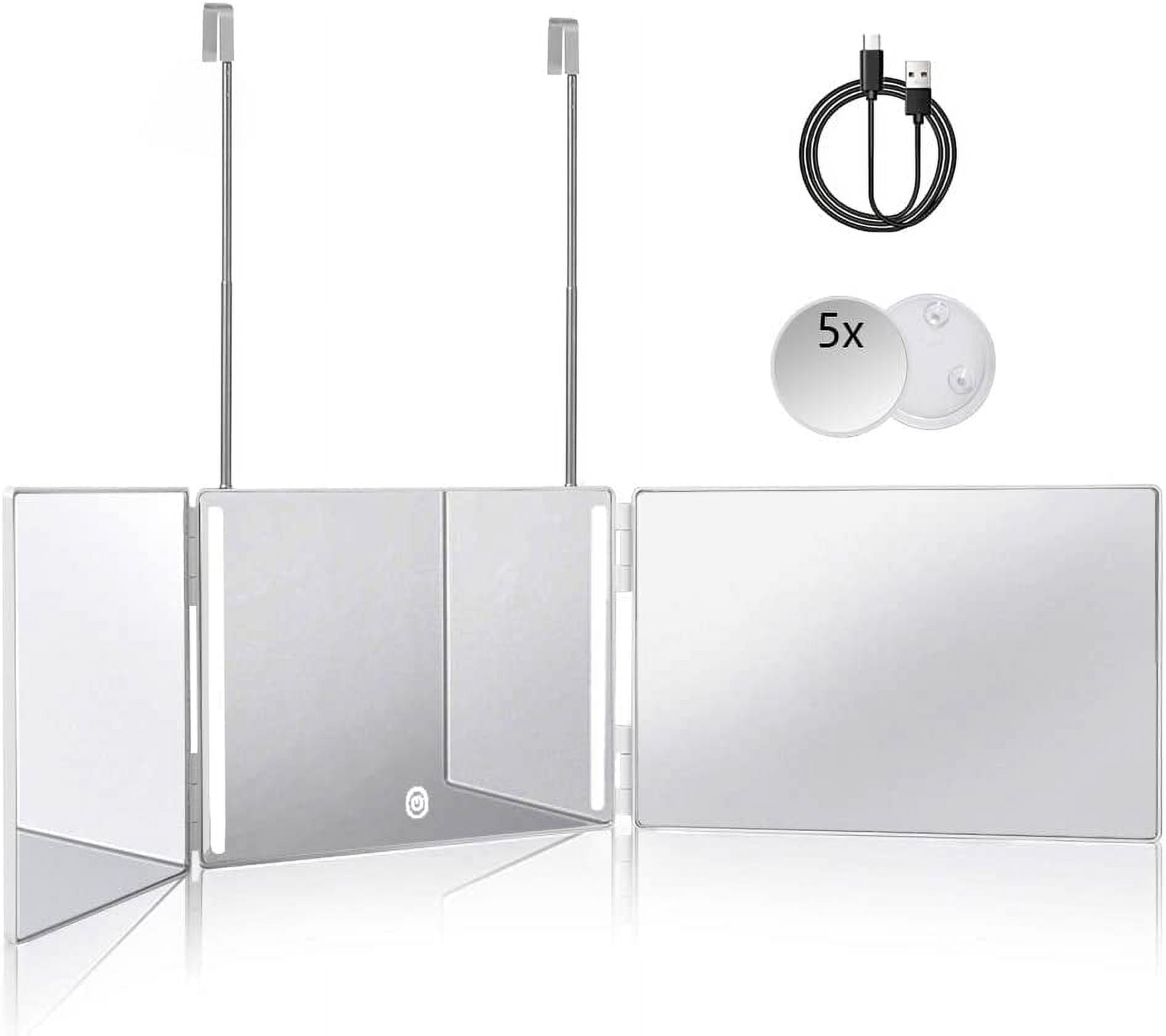 Boajf Makeup Vanity Mirror with Light, Makeup Mirror with Height