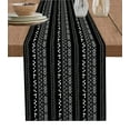 thumbnail image 1 of Boanket Black and White Geometric Table Runner - 48 Inch Long, Kitchen Dining Table Runner Dresser Scarves, Modern Abstract Art Aesthetics Farmhouse Home Decor for Coffee Table Wedding Party Banquet, 1 of 8