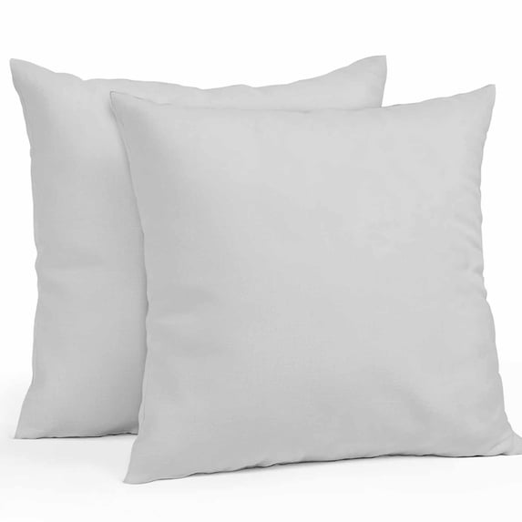 Boanket Outdoor Pillow Covers 20 x 20 Inches, Lighting Grey Solid, Waterproof Throw Pillow Cover Set of 2, Pure Color Decorative Square Cushion Covers for Patio/Tent/Couch/Garden