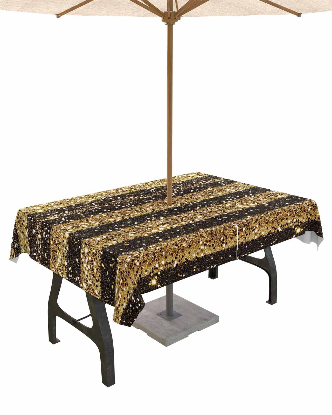 Boanket Outdoor Tablecloth with Umbrella Hole for Patio/Picnic/Party ...