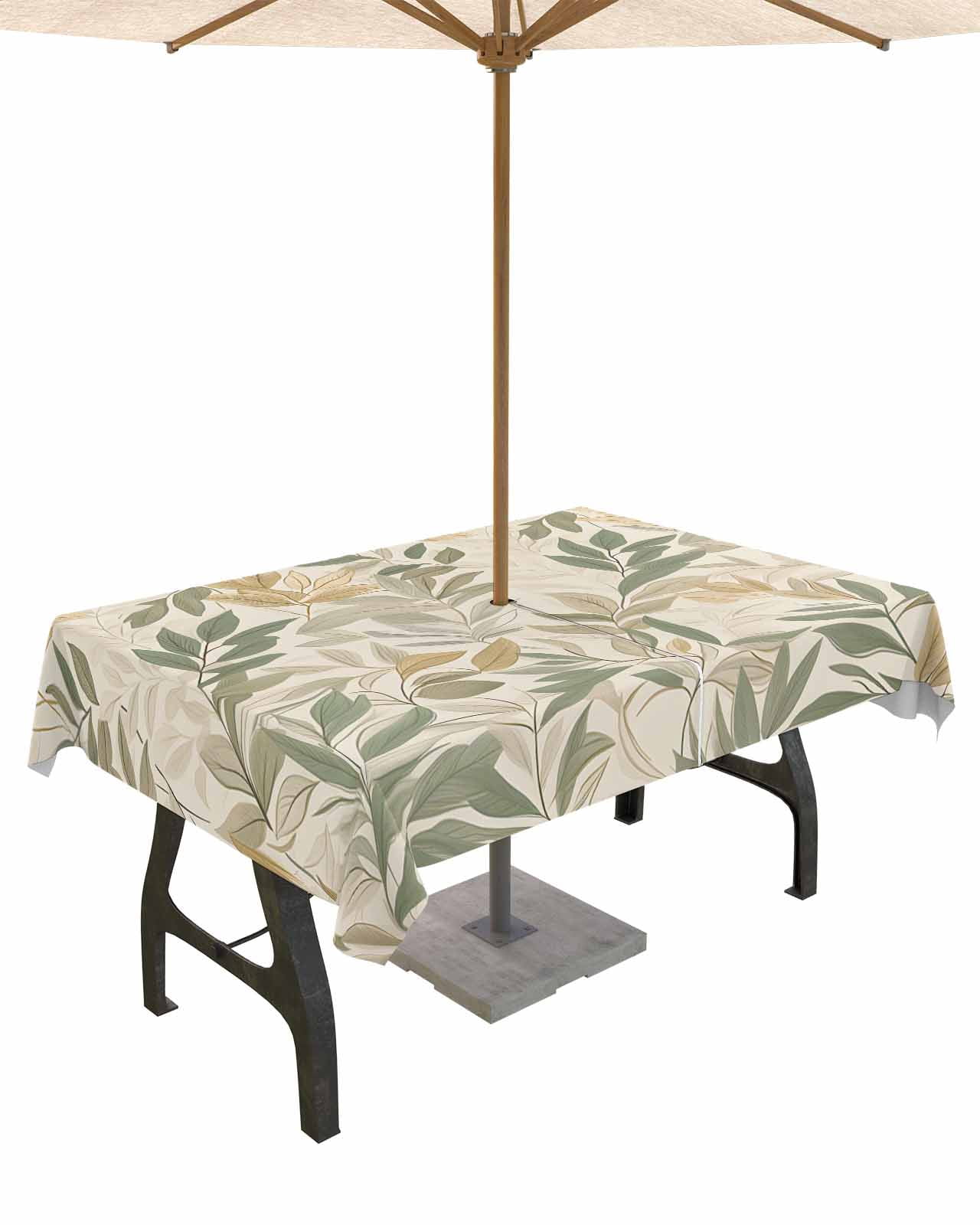 Boanket Outdoor Tablecloth with Umbrella Hole for Patio/Picnic/Party ...