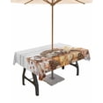 thumbnail image 1 of Boanket Outdoor Tablecloth with Umbrella Hole for Patio/Picnic/Party/Camping, Thanksgiving Hedgehog Waterproof Table Cloth Rectangle Table Cover Washable, Fall Pumpkins Harvest Vintage (52"x 70"), 1 of 7
