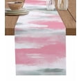 thumbnail image 1 of Boanket Pink Gray White Table Runner - 48 Inch Long, Kitchen Dining Table Runner Dresser Scarves, Contemporary Simple Abstract Mottled Farmhouse Home Decor for Coffee Table Wedding Party Banquet, 1 of 8