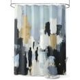 thumbnail image 1 of Boanket Polyester Fabric Abstract Black Gold Shower Curtain, Vintage Oil Painting Art Waterproof Bathtub Curtain Bathroom Decor Set with Hooks 60 x 72 Inches,, 1 of 6