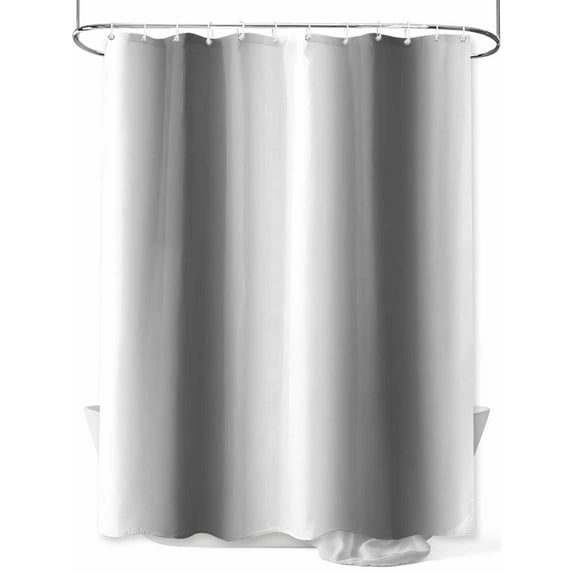 Boanket Polyester Fabric Grey Ombre Shower Curtain, Farmhouse Modern Art Waterproof Bathtub Curtain Bathroom Decor Set with Hooks 72 x 84 Inches,