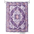 thumbnail image 1 of Boanket Polyester Fabric Purple Boho Shower Curtain, Ethnic Geometric Middle Century Art Waterproof Bathtub Curtain Bathroom Decor Set with Hooks 36 x 72 Inches,, 1 of 6