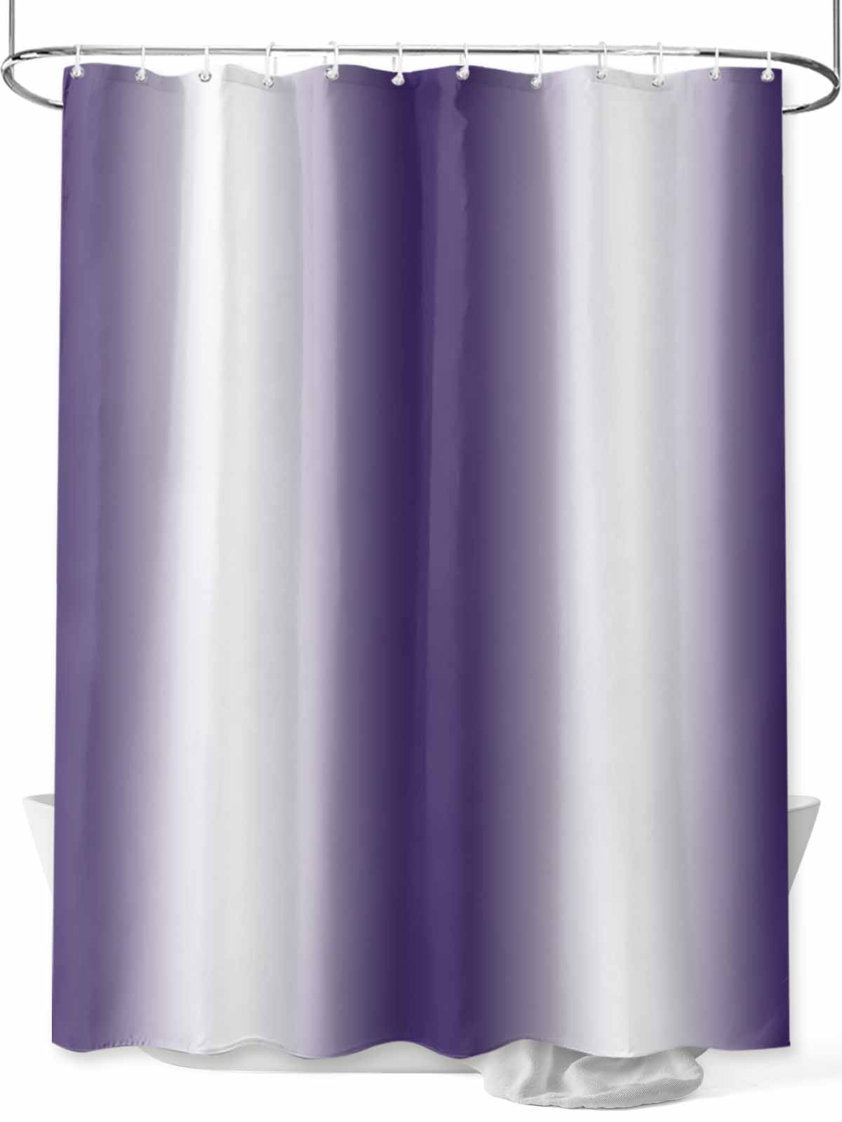 Boanket Polyester Fabric Purple White Ombre Shower Curtain, Retro ...