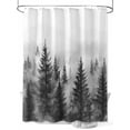 thumbnail image 1 of Boanket Polyester Fabric Retro Mist Forest Shower Curtain, Watercolor Mountains Nature Landscape Waterproof Bathtub Curtain Bathroom Decor Set with Hooks 66 x 72 Inches,, 1 of 6