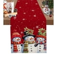 thumbnail image 1 of Boanket Red Snowman, Table Runner - 48 Inch Long, Kitchen Dining Table Runner Dresser Scarves, Christmas Snowflake Berry Farmhouse Home Decor for Coffee Table Wedding Party Banquet, 1 of 8