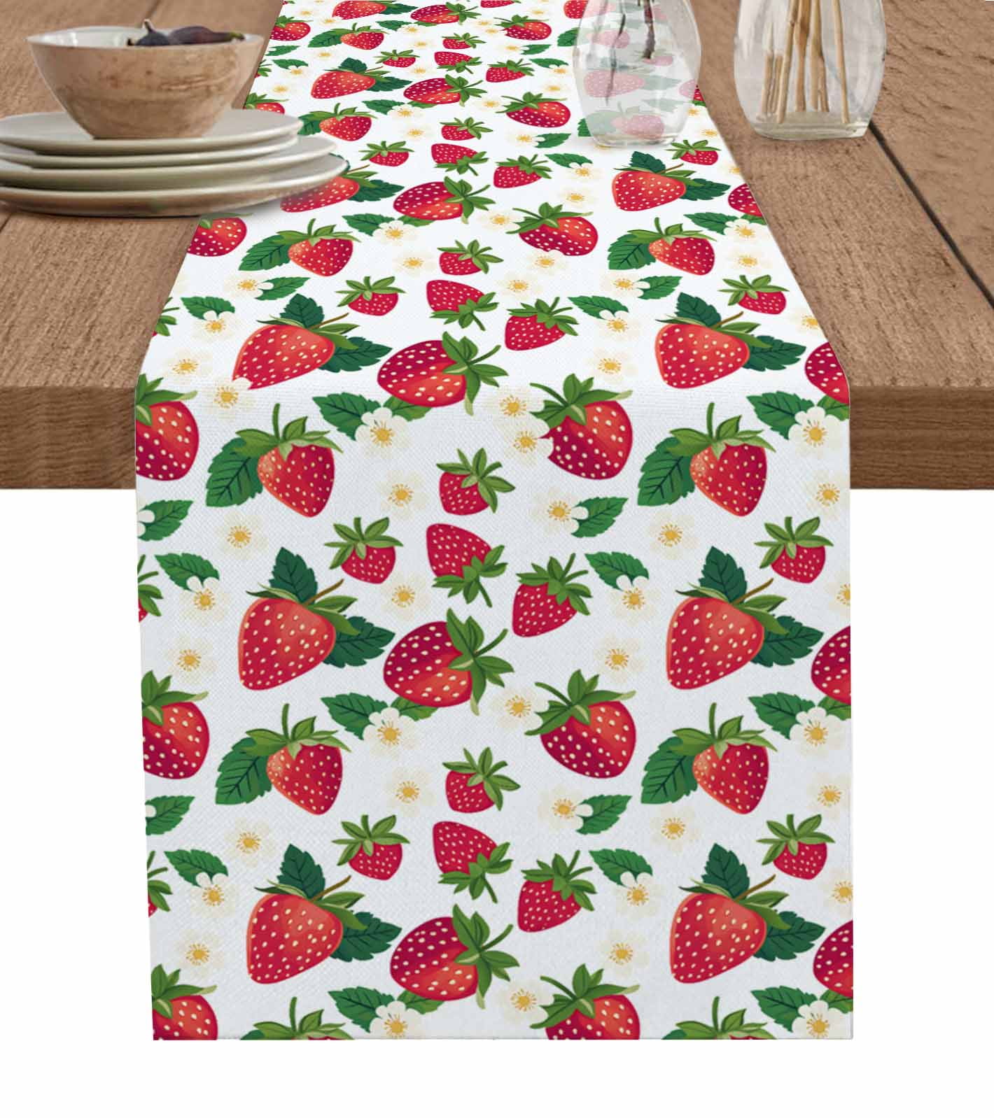 Cute Puppy Table Runner - 13x72 Inch Kitchen Dining Table Decor For Holidays, Parties, & Everyday Home Decor