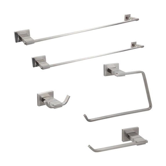Boann BNAS5PK Avalon Series Stainless Steel Bathroom Accessory Set, 5 Piece