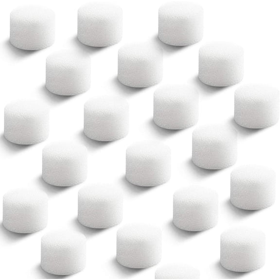 Boao 48 Pieces Nebulizer Filters Replacement Air Filter Sponge for Compressor System Accessories, Round White Sponge Air Filter Replacement, Cool Mist Device