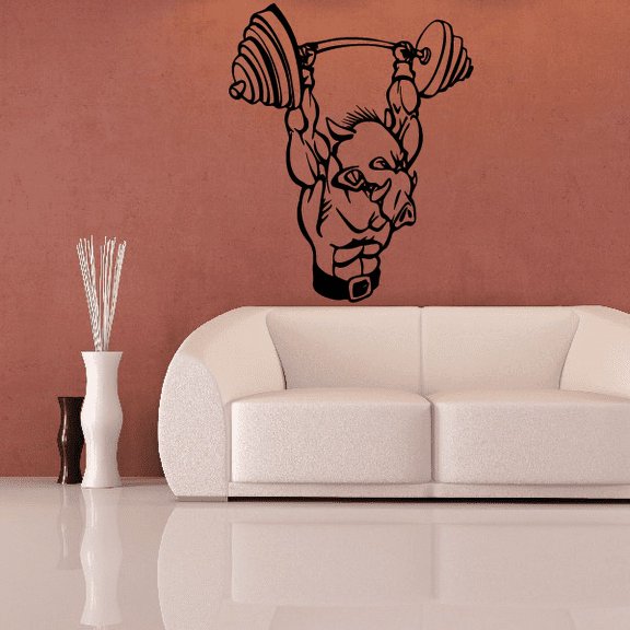 Boar Bodybuilder Decal - 36 Inches