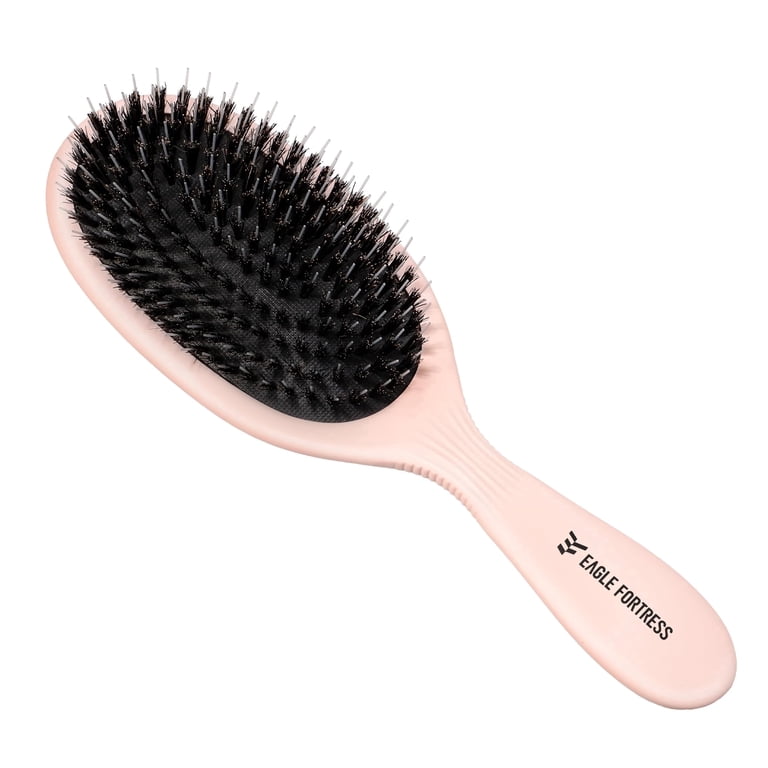 Hair Extension Brush with Mixed Bristles for Detangling and Shine Boar Bristle Hair Brush for Women – Mixed Bristle Hair Brush  main image 2