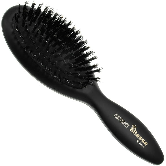 Boar Bristle Rubber Cushion Oval Brush