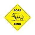 thumbnail image 1 of Boar Crossing Sign Zone Xing | Indoor/Outdoor | 20" Tall pig hog wild hunter hunt tusk trap kill, 1 of 5