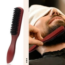 Boar Hair Brush for Smoothing Styling Detangling and Cleaning for Women Men Beard Care