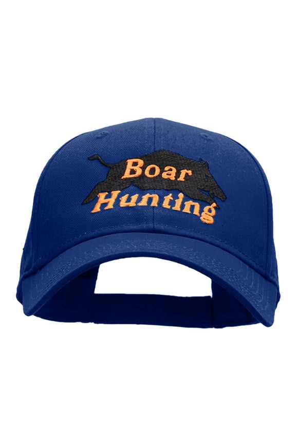 Boar Hunting Embroidered Low Profile Cap - Royal OSFM