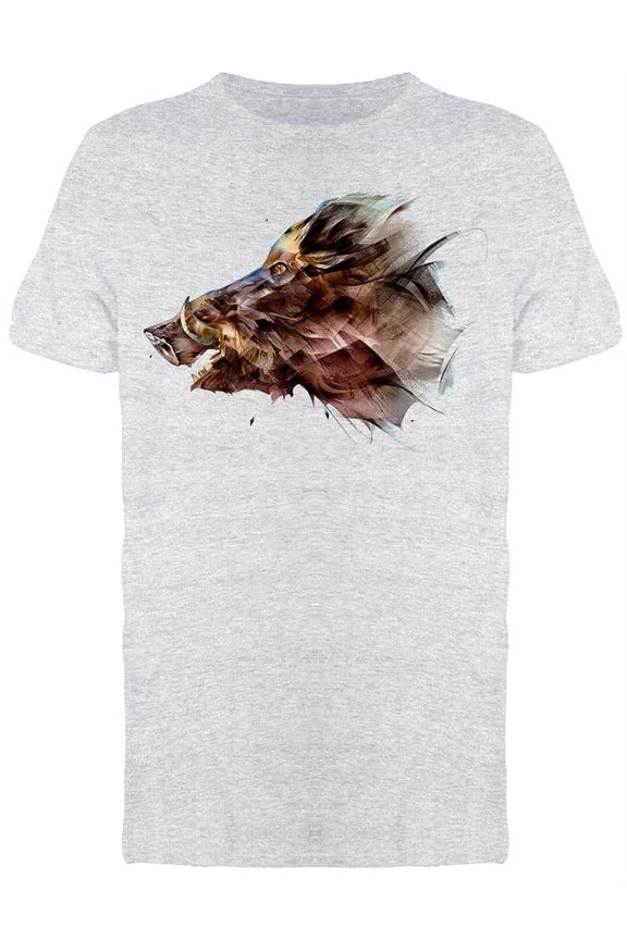 Boar Portrait In Profile T-Shirt Men -Image by Shutterstock, Male Medium