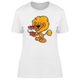 thumbnail image 1 of Lion Birthday Cake Cartoon Tee Women's -Image by Shutterstock, 1 of 2