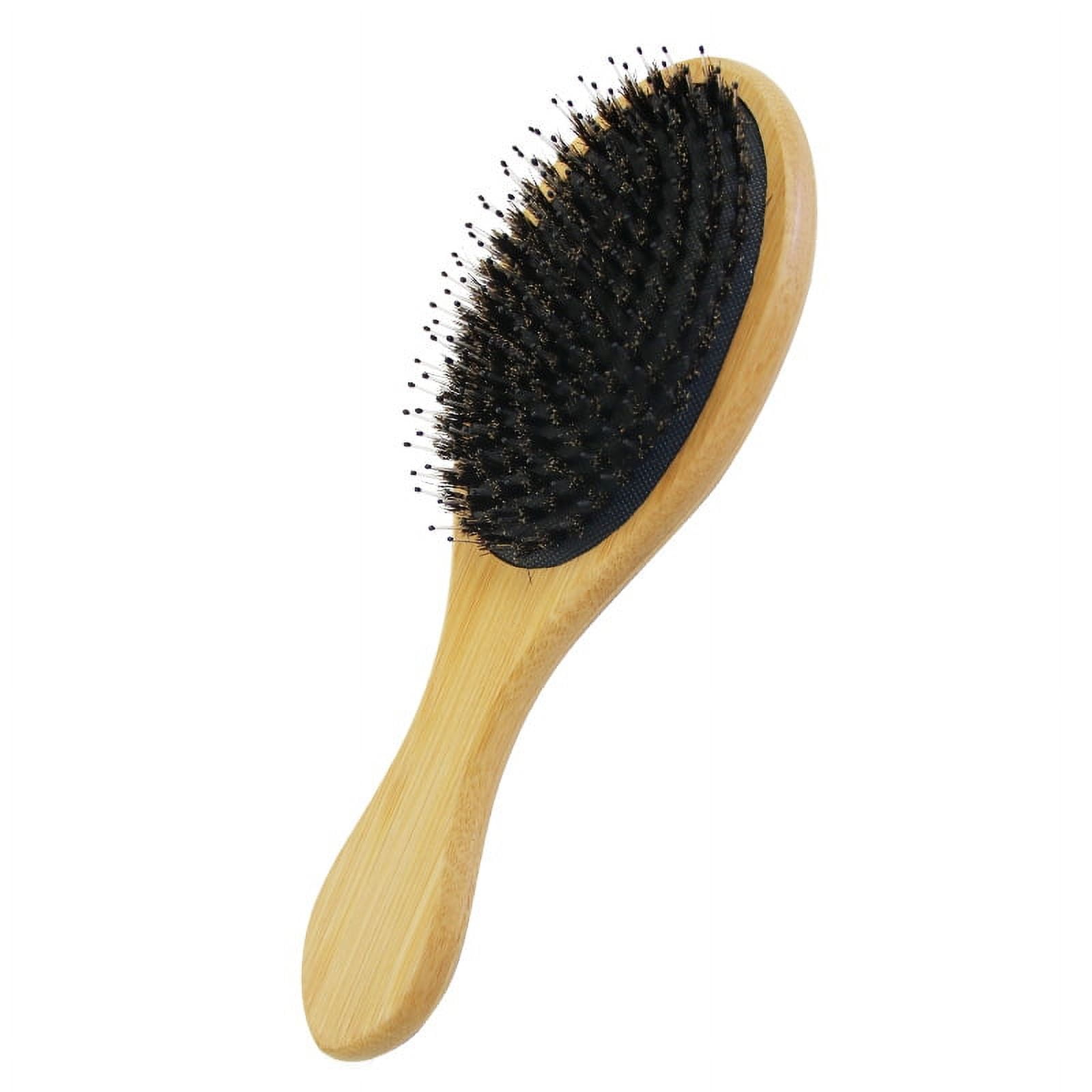Boar and Bamboo Bristle Hairbrush Wide AntiStatic Comfortable and