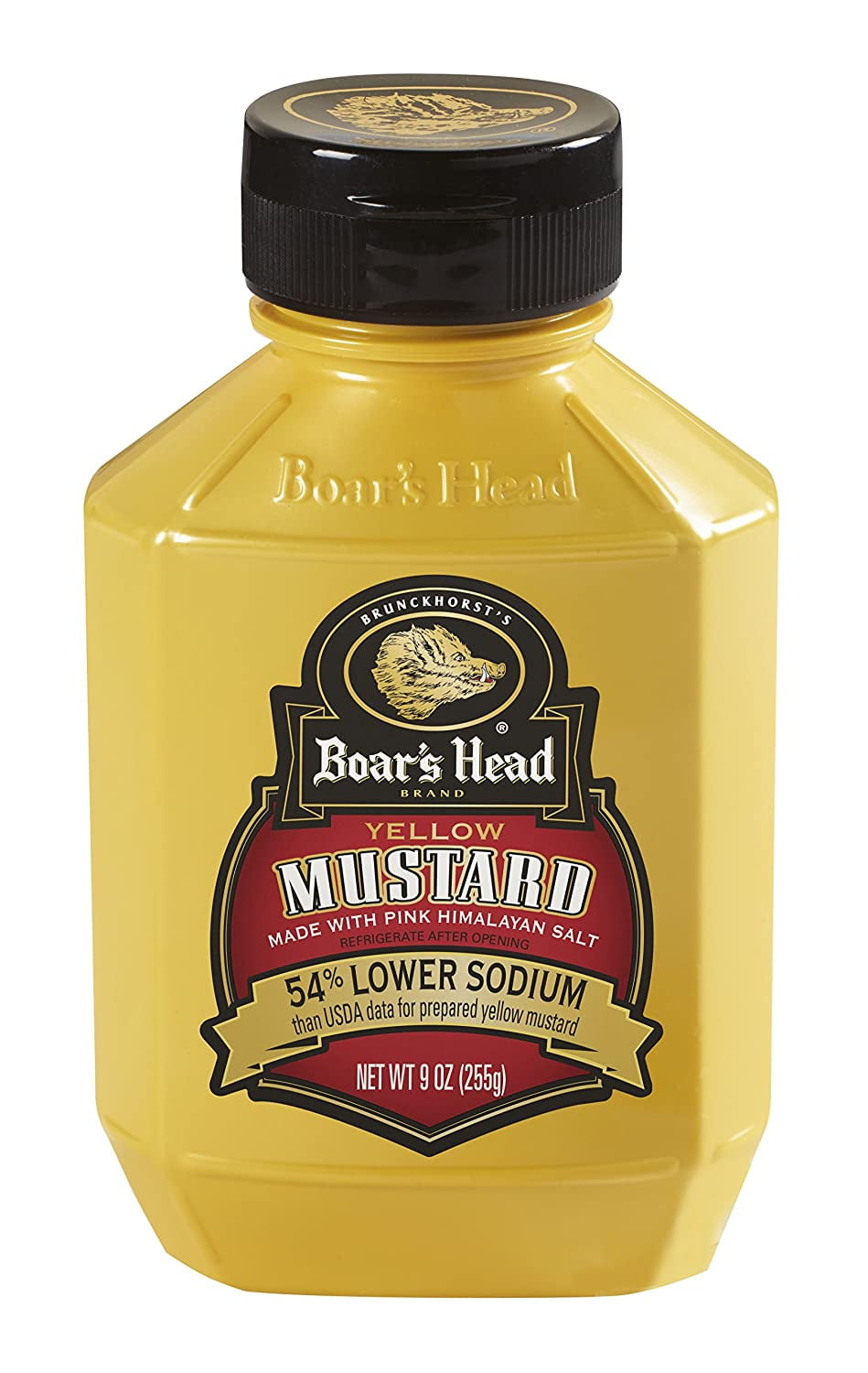 Boar's Head 54 Lower Sodium Yellow Mustard, 9 oz