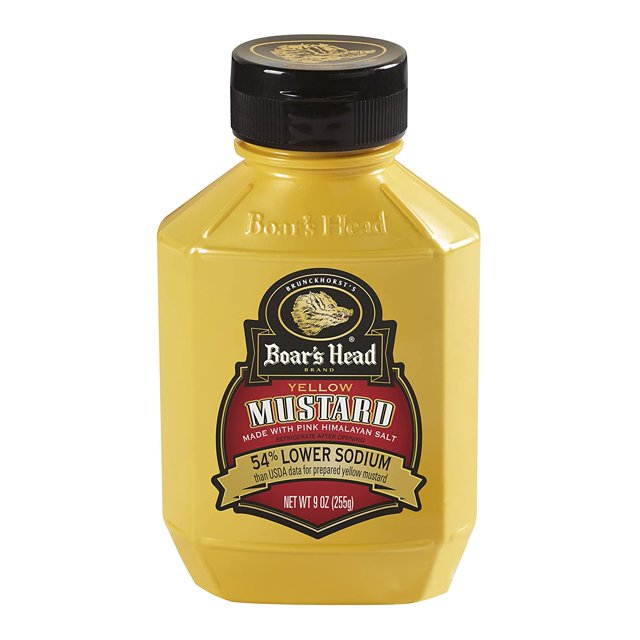 Boar's Head 54 Lower Sodium Yellow Mustard, 9 oz