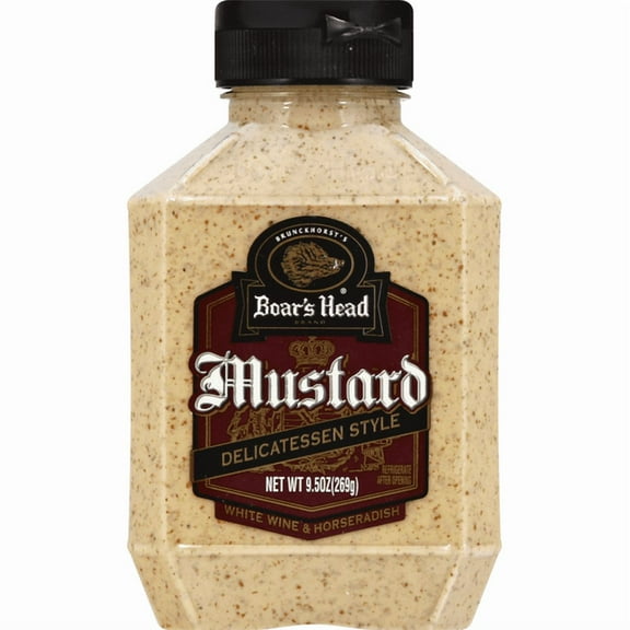 Boar's Head Delicatessen Style Mustard 9.5 oz (Pack of 4)