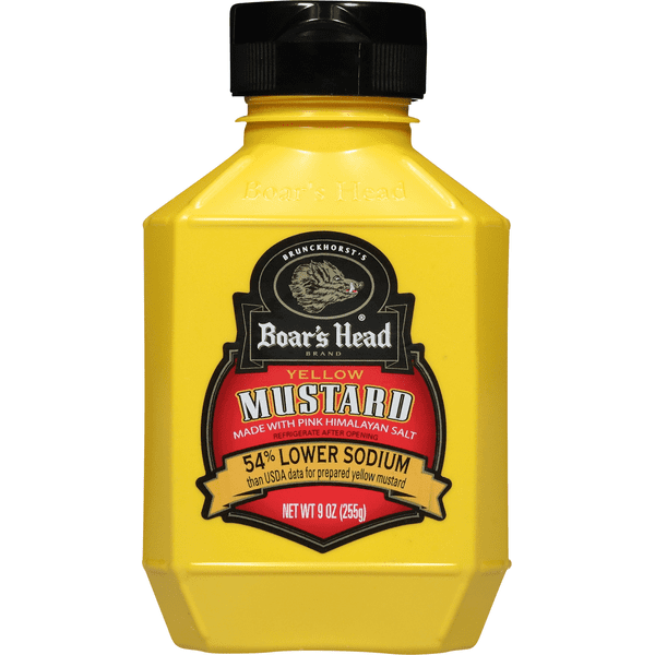 Boar's Head Yellow Mustard 9 oz (Pack of 4)