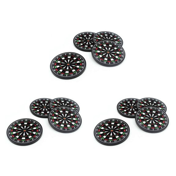 -Board Drink Coasters 12 Set for Home Kitchen Office Wedding , Funny Cool Non-Slip Beer Mat,12 Coasters