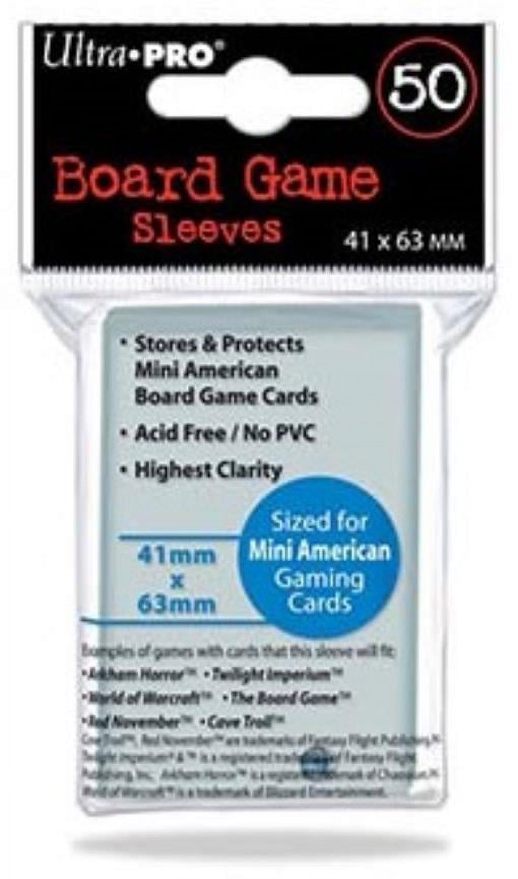 Board Game Card Sleeves 41mm x 63mm (10 Packs of 50) New