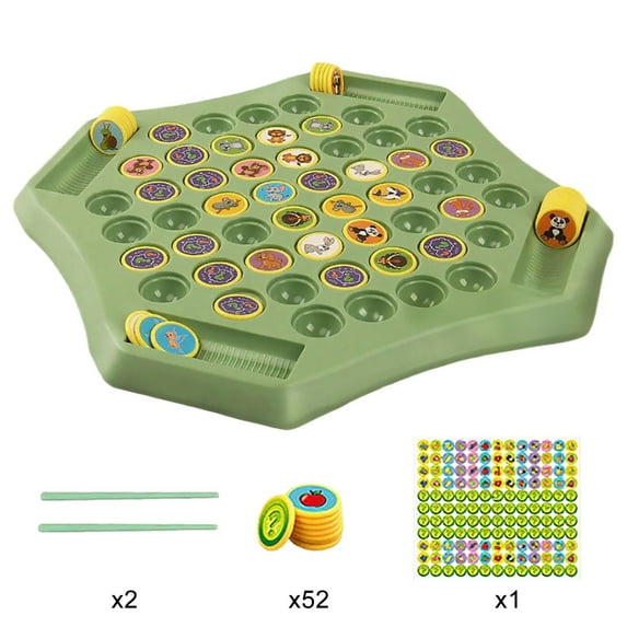 Board Game Memory Checkerboard Over Card Board Fruit And Animal Flip ...