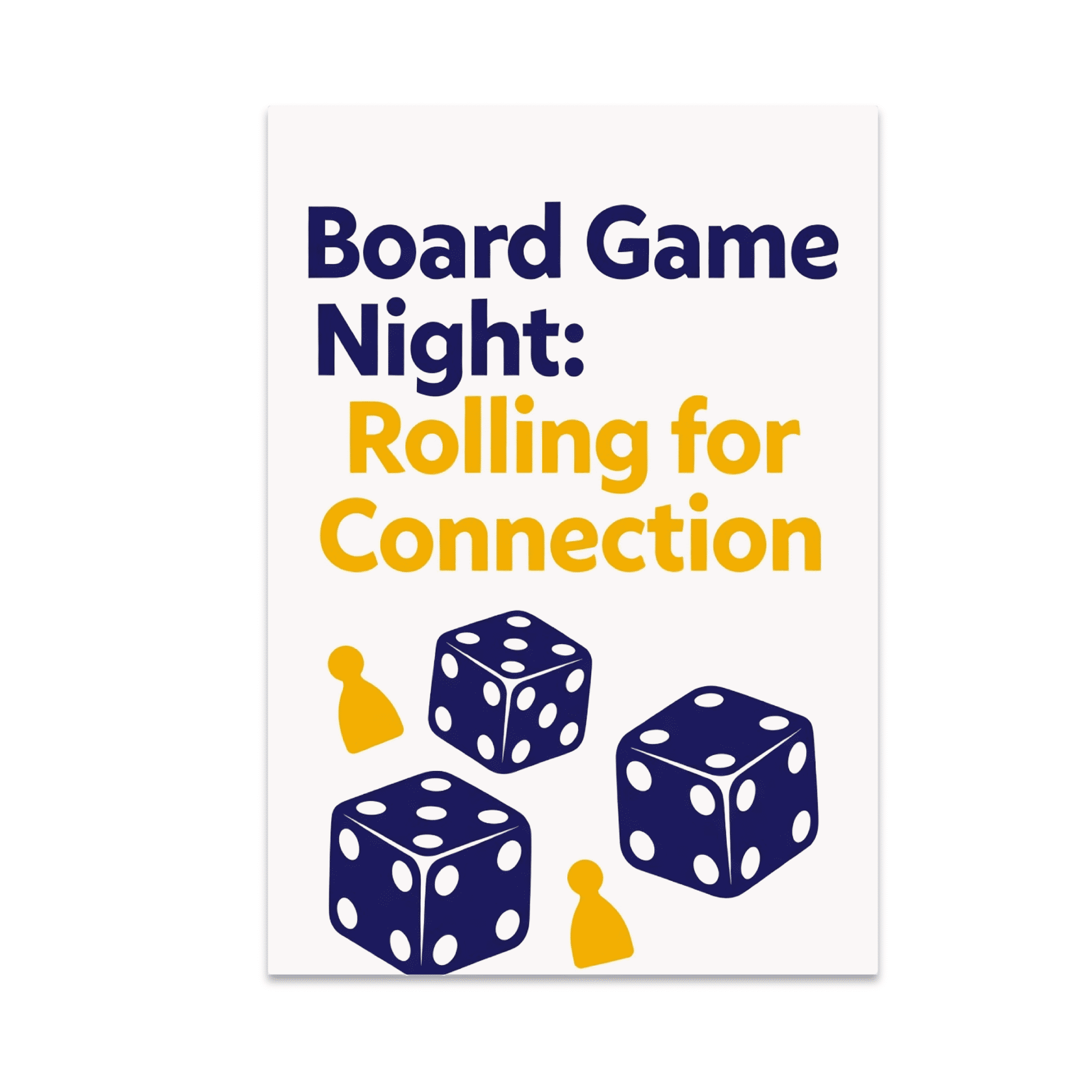 Board Game Night: Rolling for Connection - Gamer Enthusiast - 13x19 ...