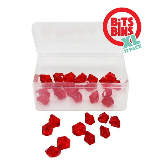 Board Game Pieces Storage Containers, Organizes Meeples, Dice, Tokens, and Cards to Fit Inside The Board Game Box, Includes 12 BitsBins XL and Measures 3.5" X 2.4" X 1.4"