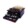 thumbnail image 1 of Board Game Set - Deluxe 15 in 1 Tabletop Wood-accented Game Center with Storage Drawer (Checkers, Chess, Chinese Checkers, Parcheesi, TicTacToe, SOlitaire, Snakes and Ladders, Mancala, Backgammon, Po, 1 of 3