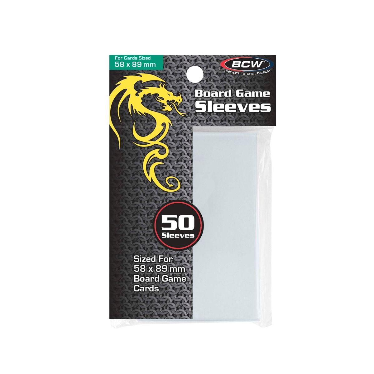 Board Game Sleeves - 58 x 89mm (50) New