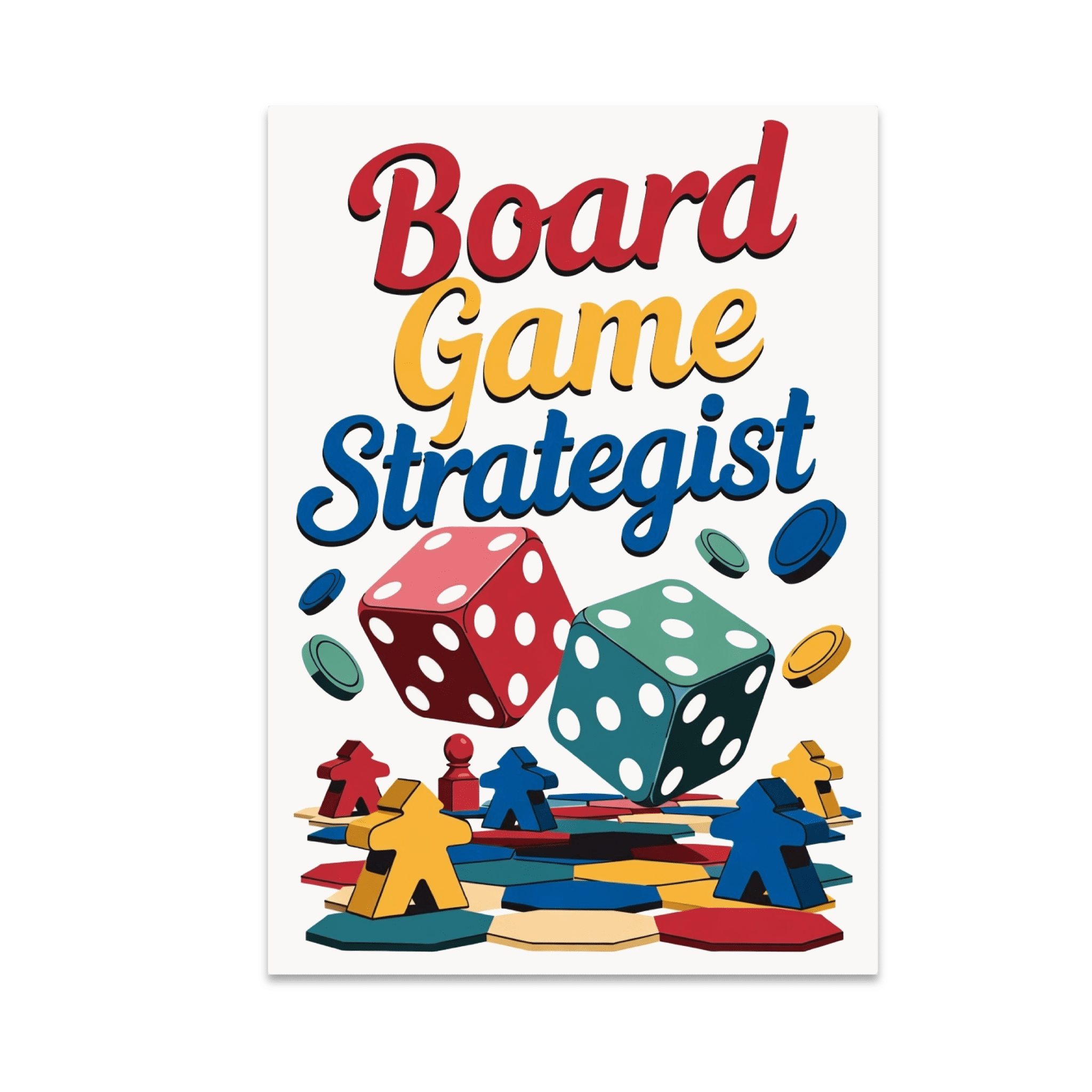 Board Game Strategist Wall Decor - Board Game Enthusiast - 13x19 Poster ...
