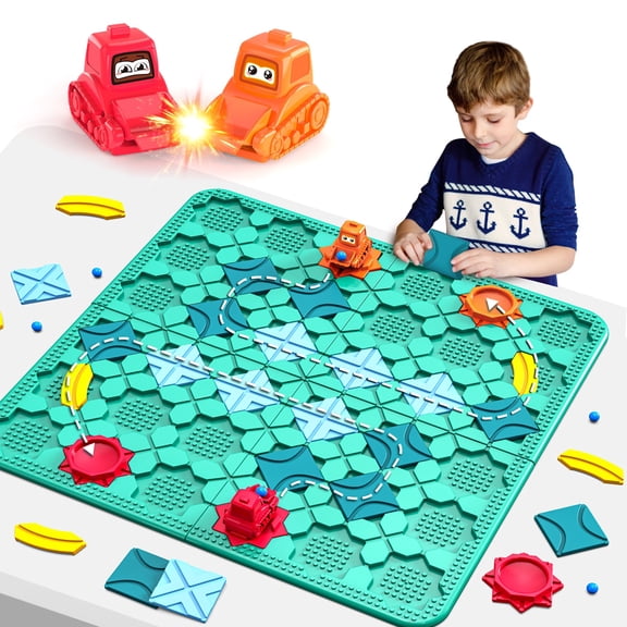 Board Games Educational Learning Toys, Logical Road Builder Games STEM Family Board Game, Large Educational Smart Brain Teasers Puzzles Toys, Preschool Early Montessori Birthday Gifts for Kids 3+