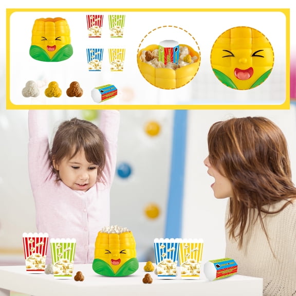 Board Games Popcorn Family Night Party Set Adults, Most Popcorn Game for 2-4 Players, Perfect Birthday Gifts Holiday Party Favors